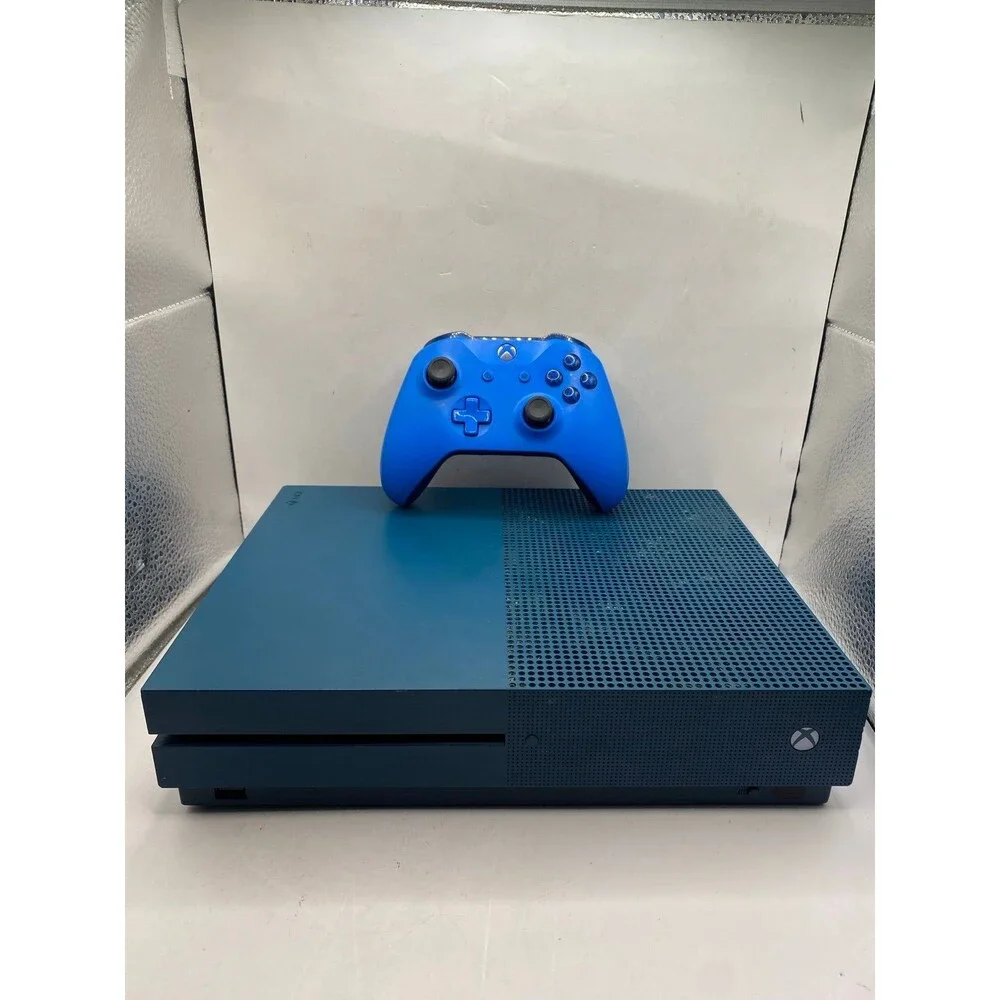 Microsoft Xbox One S 500GB Console Gaming System Deep Blue 1681